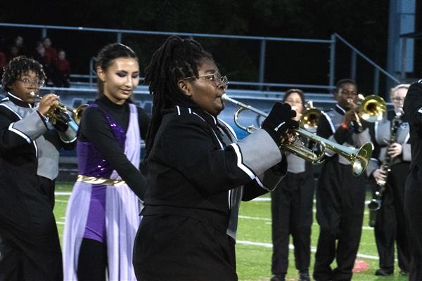 Meade High School Marching Band Performing